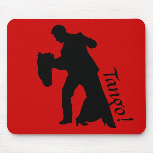 Tango! Ballroom Dance Couple Silhouette Mousepad (Vorne)