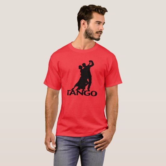 Tango Ballroom Dancers Silhouette T-Shirt (Vorne ganz)