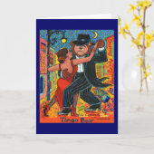 Tango Bear Grußkarte Karte (Gelbe Blume)