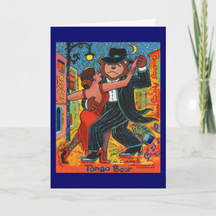 Tango Bear Grußkarte Karte