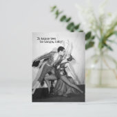 Tango braucht zwei Vintage-Tänzer Postkarte (Stehend Vorderseite)