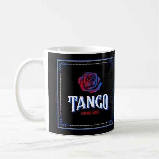 Tango Buenos Aires Fileteado Porteño Kaffeetasse (Links)