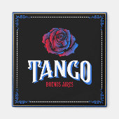 Tango Buenos Aires Fileteado Porteño Magnet (Vorne)