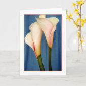 Tango Calla Lily Foto Grußkarte Karte (Gelbe Blume)