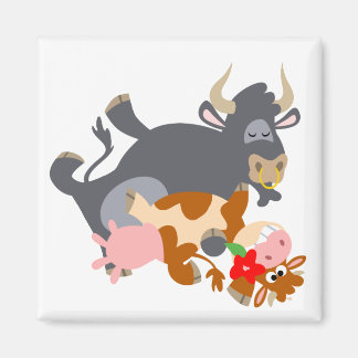 Tango! (Cartoon Bulle und Kuh) Magnet