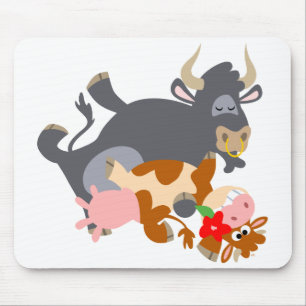 Tango!! (Cartoonstier und -kuh) mousepad