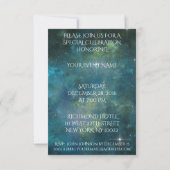 Tango Classic Dance Personalisiert Glam Galaxy Einladung (Rückseite)