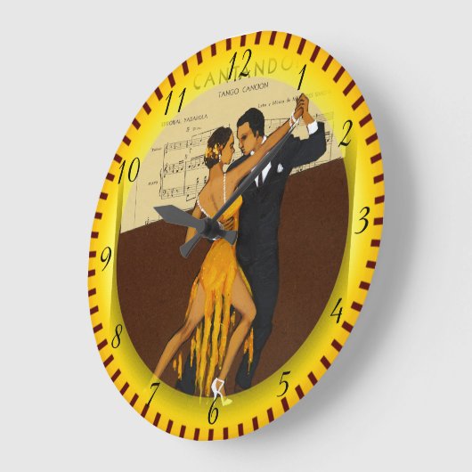 TANGO clock Große Wanduhr (Winkel)