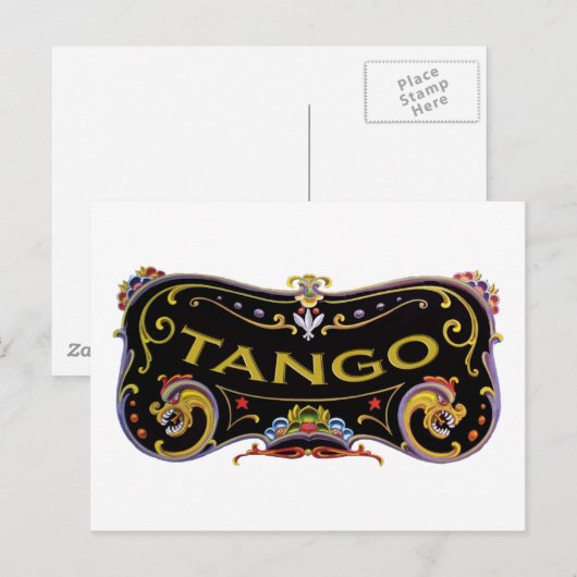 Tango coole Designs! Postkarte (Vorne/Hinten)