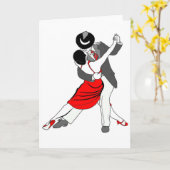 Tango Couple Karte (Gelbe Blume)