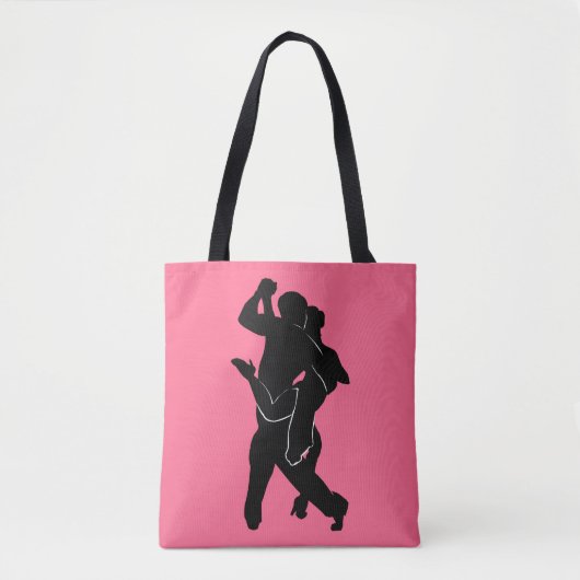 Tango Couple Pink Tote Bag - Ihre Farben Tasche (Vorderseite)