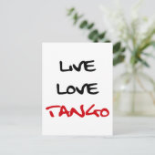 Tango Dance cooles Design! Postkarte (Stehend Vorderseite)