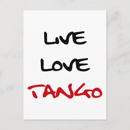 Tango Dance cooles Design! Postkarte (Vorderseite)