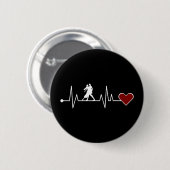 Tango Dance Couple Dancing Heartbeat-Geschenk Button (Vorne & Hinten)