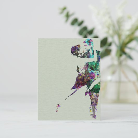 Tango Dance Postkarte (Stehend Vorderseite)