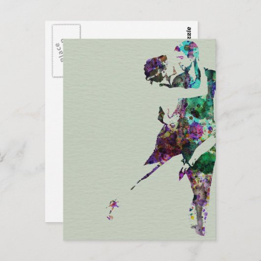 Tango Dance Postkarte (Vorne/Hinten)