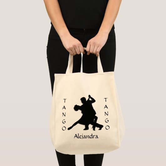 Tango Dance Silhouette Personal Tragetasche (Vorderseite (Produkt))