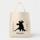 Tango Dance Silhouette Personal Tragetasche (Vorne)