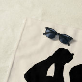 Tango Dancer Couple Beach Handtuch Custom Colors (Beispiel)
