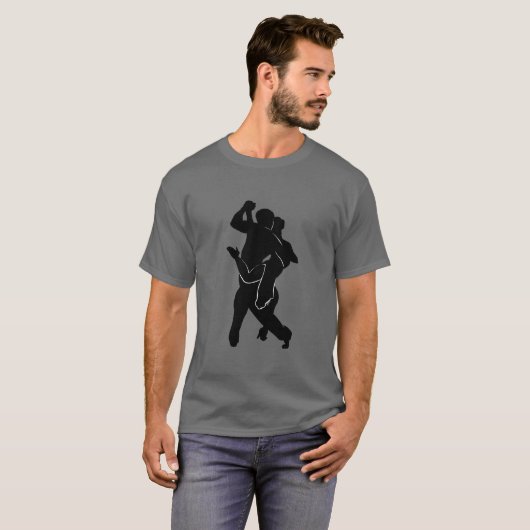 Tango Dancer Couple T - Shirt - Ihre Farbe (Vorne ganz)