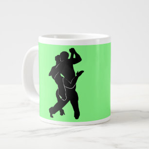 Tango Dancer Couple Tasse - Ihre Farben - Text