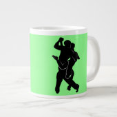 Tango Dancer Couple Tasse - Ihre Farben - Text (Vorderseite Rechts)