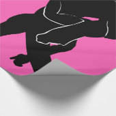 Tango Dancer Pink Wrapping Papier wählen Farbe Geschenkpapier (Ecke)