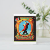 Tango Dancer Postkarte (Stehend Vorderseite)