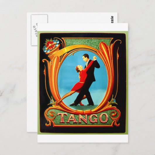 Tango Dancer Postkarte (Vorne/Hinten)