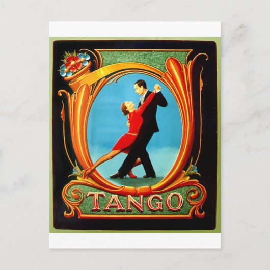 Tango Dancer Postkarte (Vorderseite)