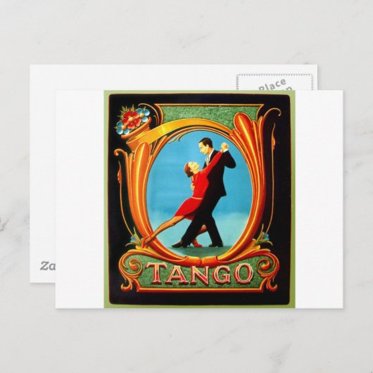 Tango Dancer Postkarte (Vorne/Hinten)