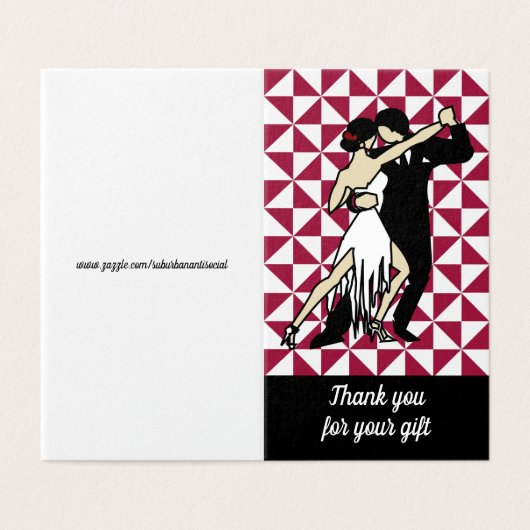 Tango Dancers (Außenseite Aufgefaltet)