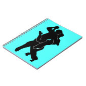 Tango Dancers Aquamarines Notebook Notizblock (Linke Seite)