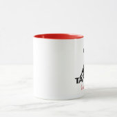 Tango Dancers Ballroom Silhouette Personalisiert Tasse (Zentrum)