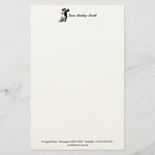 Tango Dancers Briefpapier (Vorderseite)