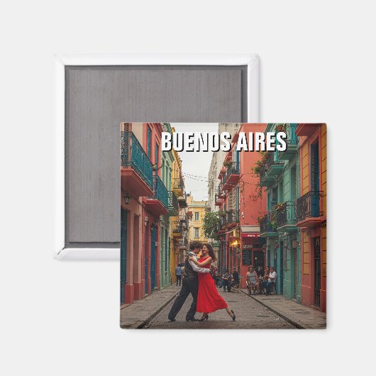 Tango Dancers Buenos Aires Argentinienreise Magnet (Vorderseite/Rückseite)