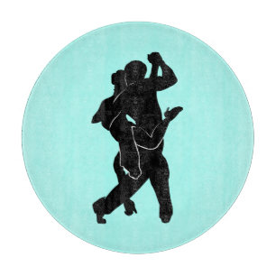 Tango Dancers Cutting Board - Wählen Sie Farben Schneidebrett