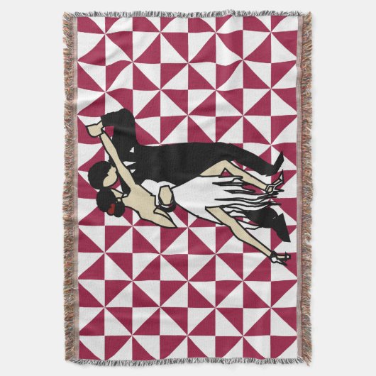 Tango Dancers Decke (Vorderseite Vertikal)