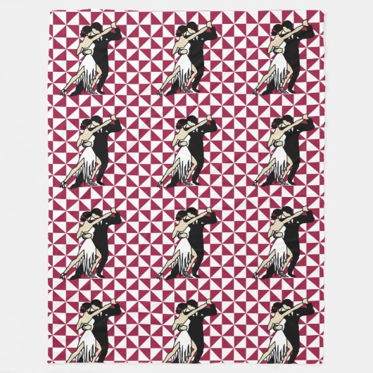 Tango Dancers Fleecedecke (Vorderseite)