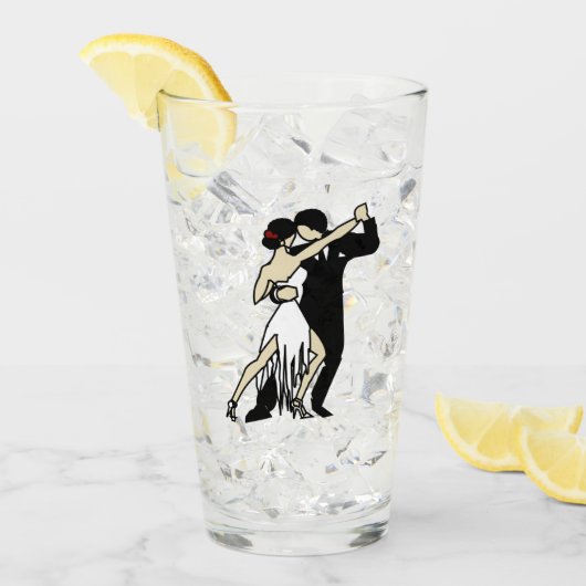 Tango Dancers Glas (Vorderseite Ice)