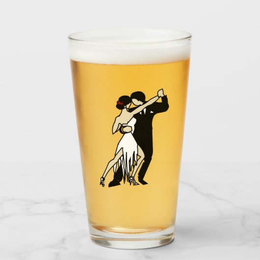 Tango Dancers Glas (Vorne (Gefüllt))