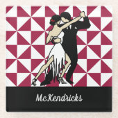 Tango Dancers Glasuntersetzer (Vorderseite)