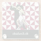 Tango Dancers Glasuntersetzer (Rückseite)