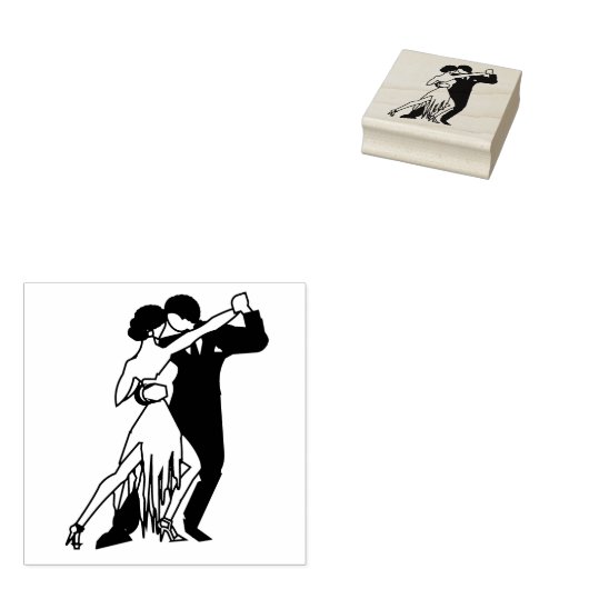 Tango Dancers Gummistempel (Stempel)
