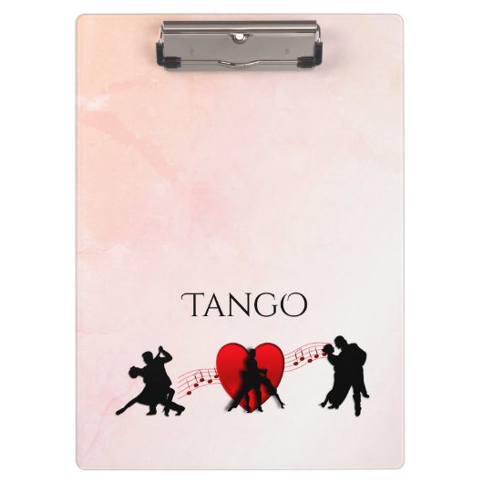 Tango Dancers Klemmbrett (Vorderseite)