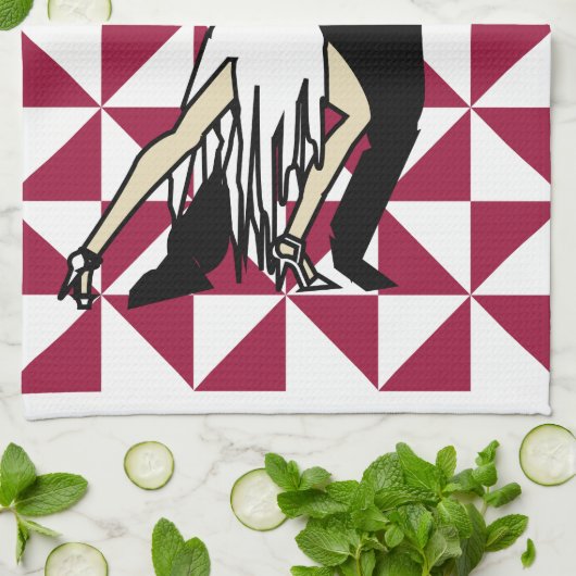 Tango Dancers Küchentuch (Gefaltet)