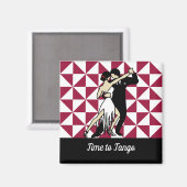 Tango Dancers Magnet (Vorderseite/Rückseite)