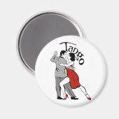 Tango Dancers Magnet (Vorderseite/Rückseite)