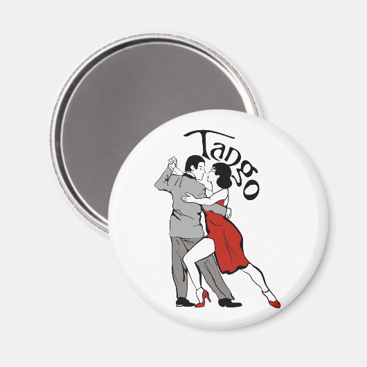 Tango Dancers Magnet (Vorderseite/Rückseite)