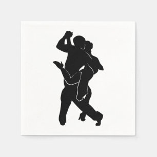 Tango Dancers Napkins Serviette